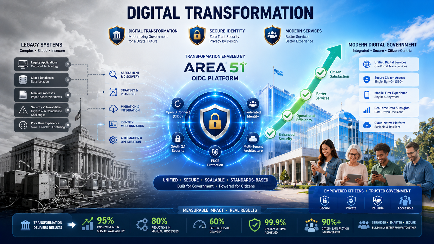 Transformação digital governamental.